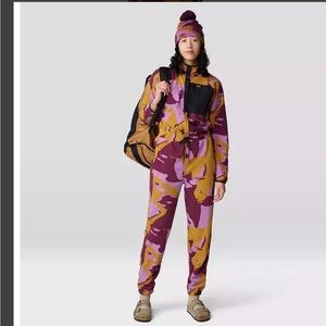Mountain Hardwear Women's Purple & Mustard Patterned Jumpsuit
